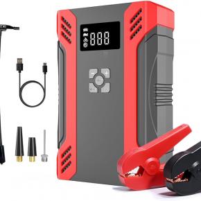 Outdoor Mini Emergency Power Supply Multi-Function Jump Starter With Air Pump